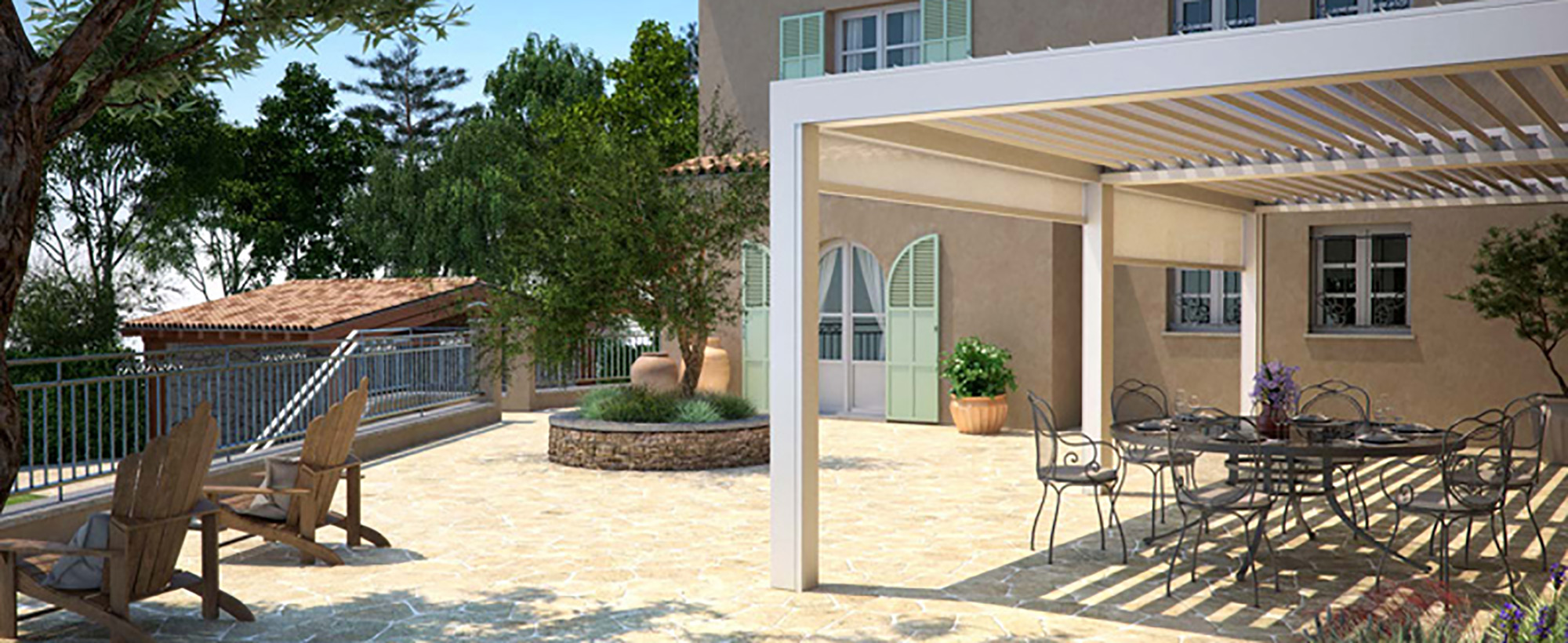 Pergole a pale per Terrazzi
